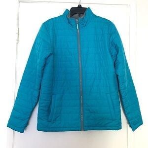 Cat & Jack Winter Snow Ski Snowboard Puffer Jacket Coat Fleece Blue Grey XXL